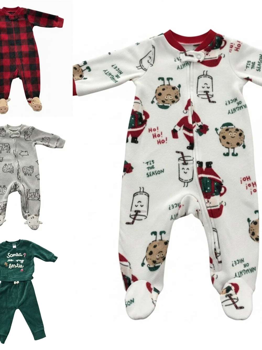 Carter’s Newborn Baby‎ Bundle 7 Pc Pajamas Outfits 0-3M 3-6M Zip Pullover